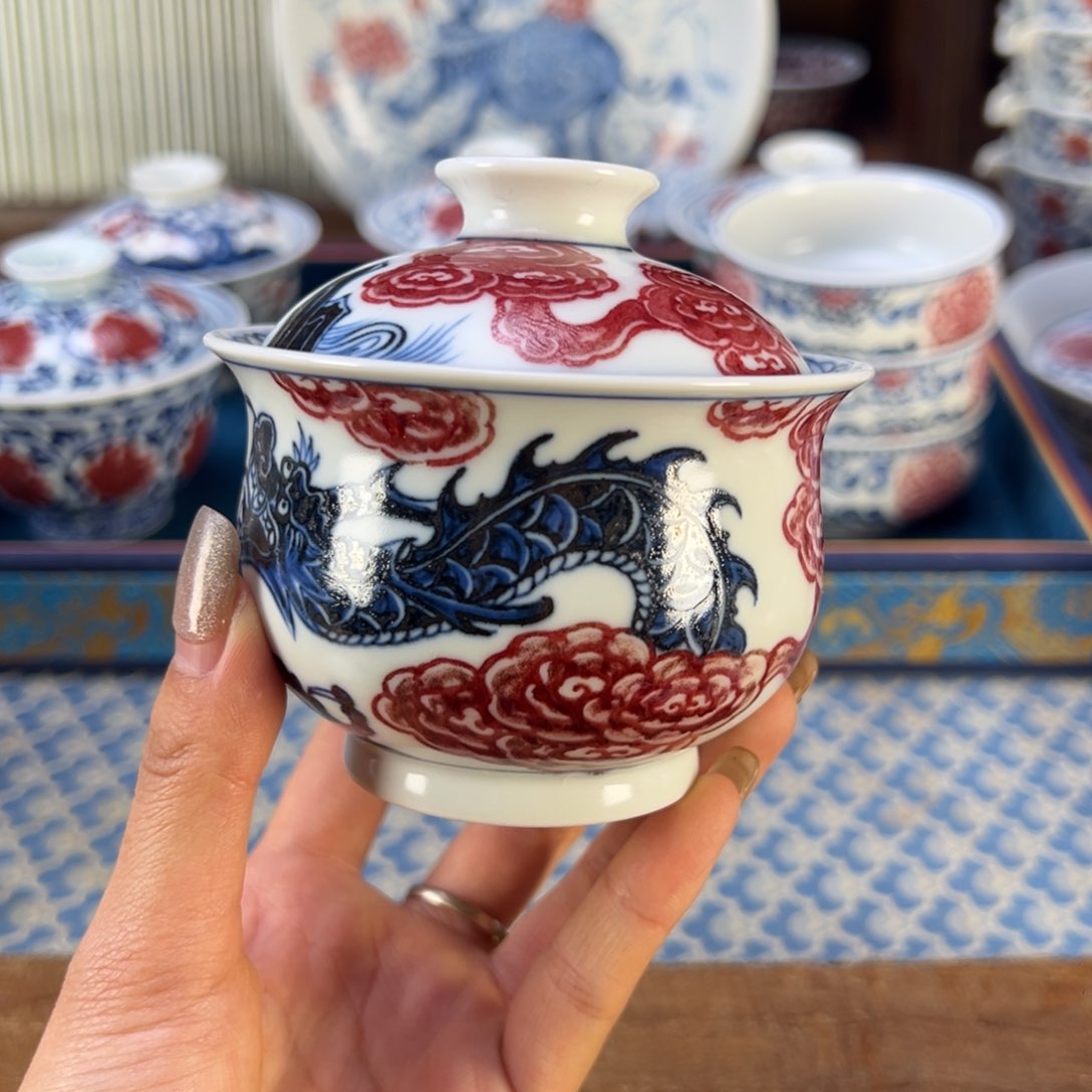 摆件景德镇手绘手工陶瓷