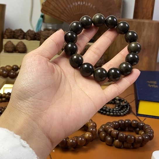 老山檀香阴沉1.5手串