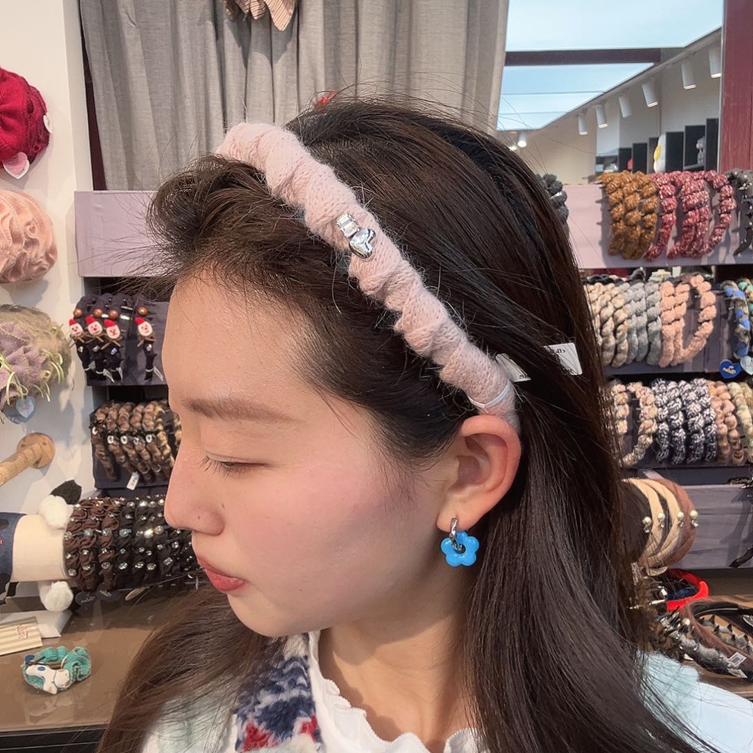 布艺铁合金粉色发箍