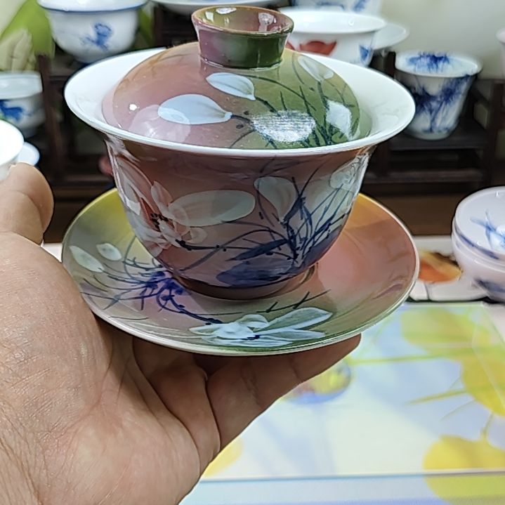 景德镇纯手工手绘陶瓷杯子