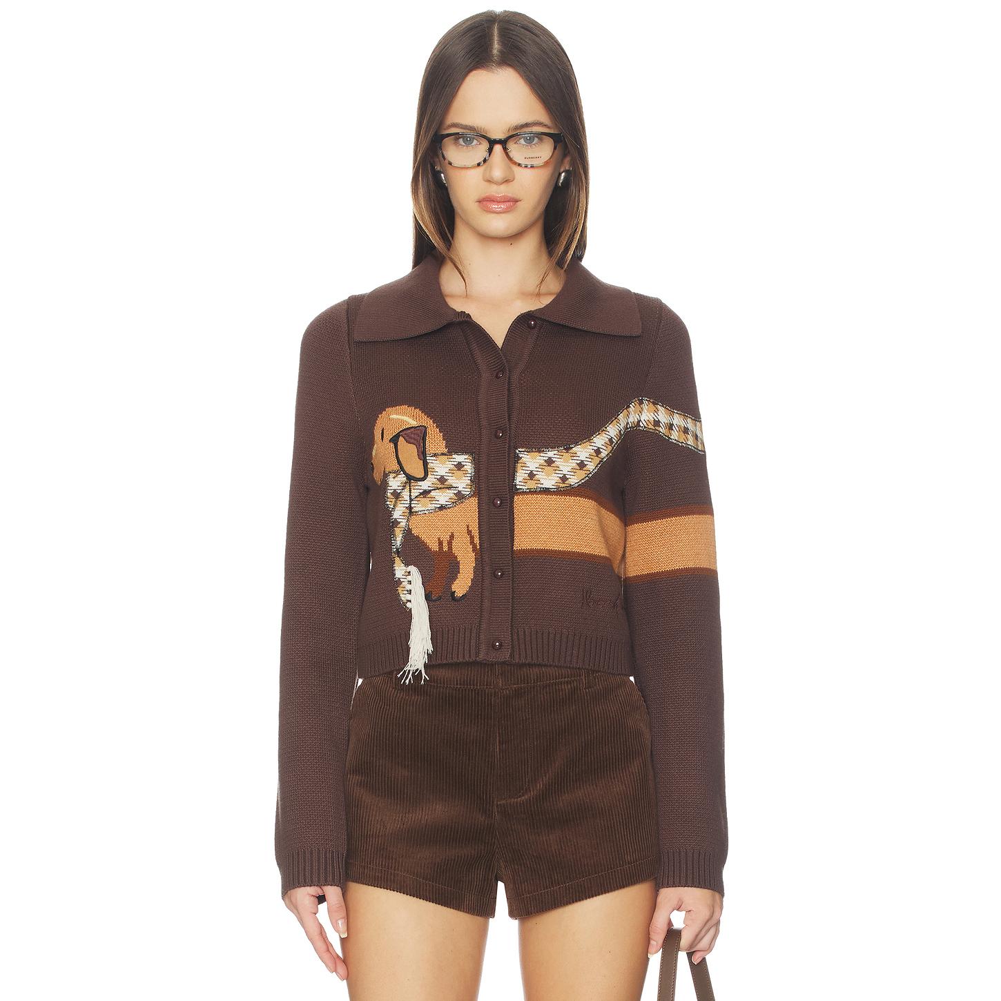 HOUSE OF SUNNY WALK IN THE PARK 开衫 棕色 毛针织衫