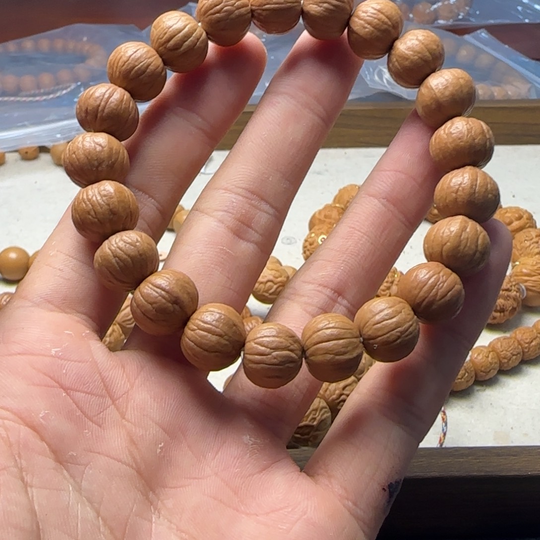 猴头核桃手串11➕南瓜手串