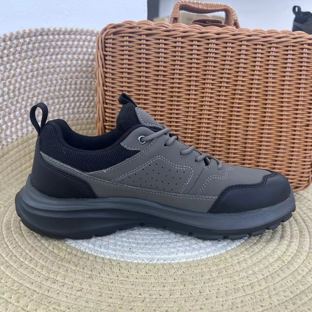 D790(运动码）男款 新款软弹轻便舒适时尚系带休闲鞋1仓