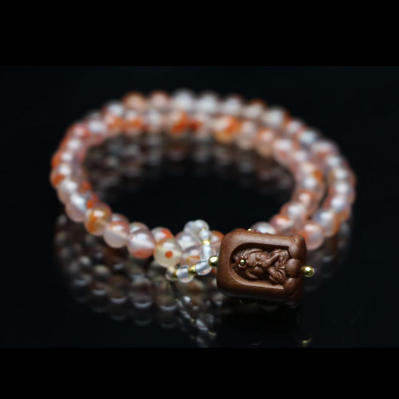 冰飘南红双圈四不老山檀