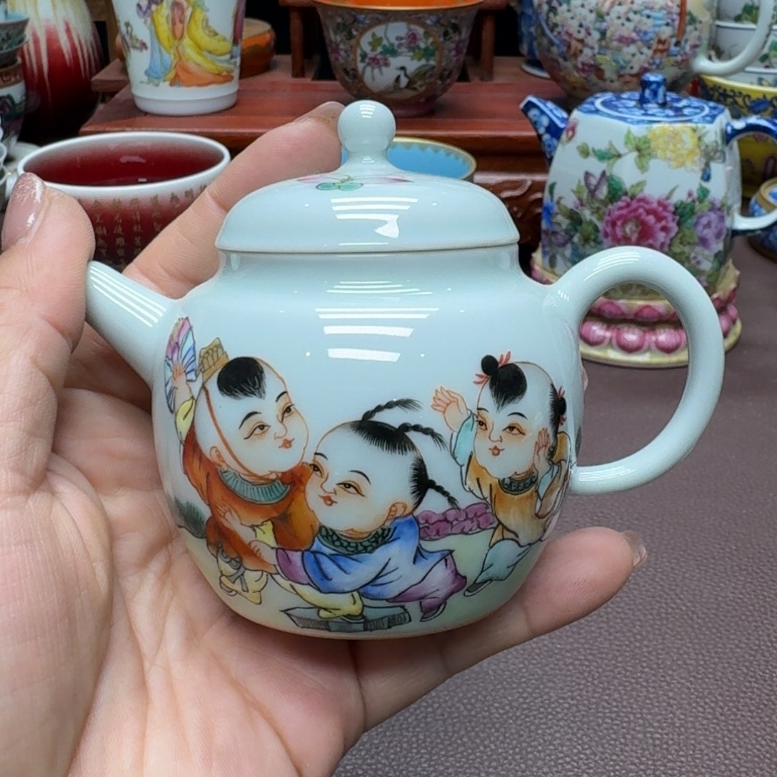 瓷片景德镇仿古手工制作精品展示