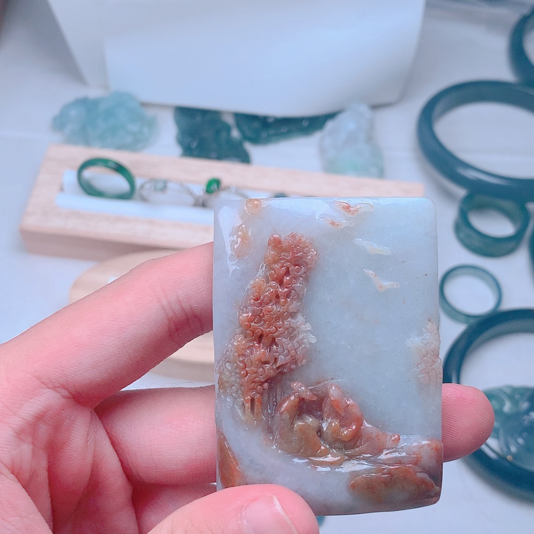 翡翠摆件未镶嵌多样性发货