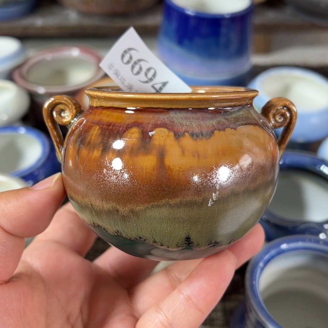 陶瓷景德镇手工花盆