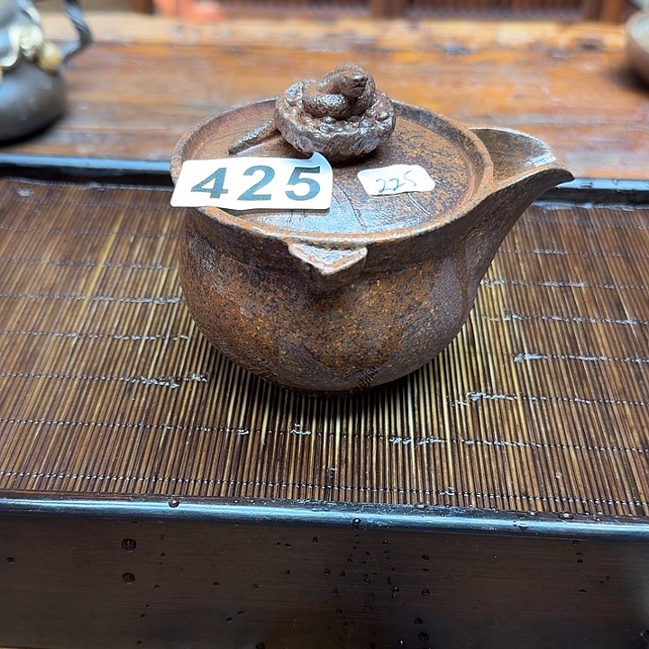 纯手工制作粗陶茶具