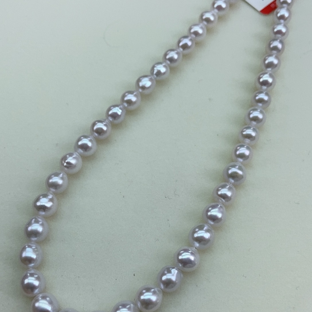 淡水珍珠6/7极强光赛澳白银S925镶嵌