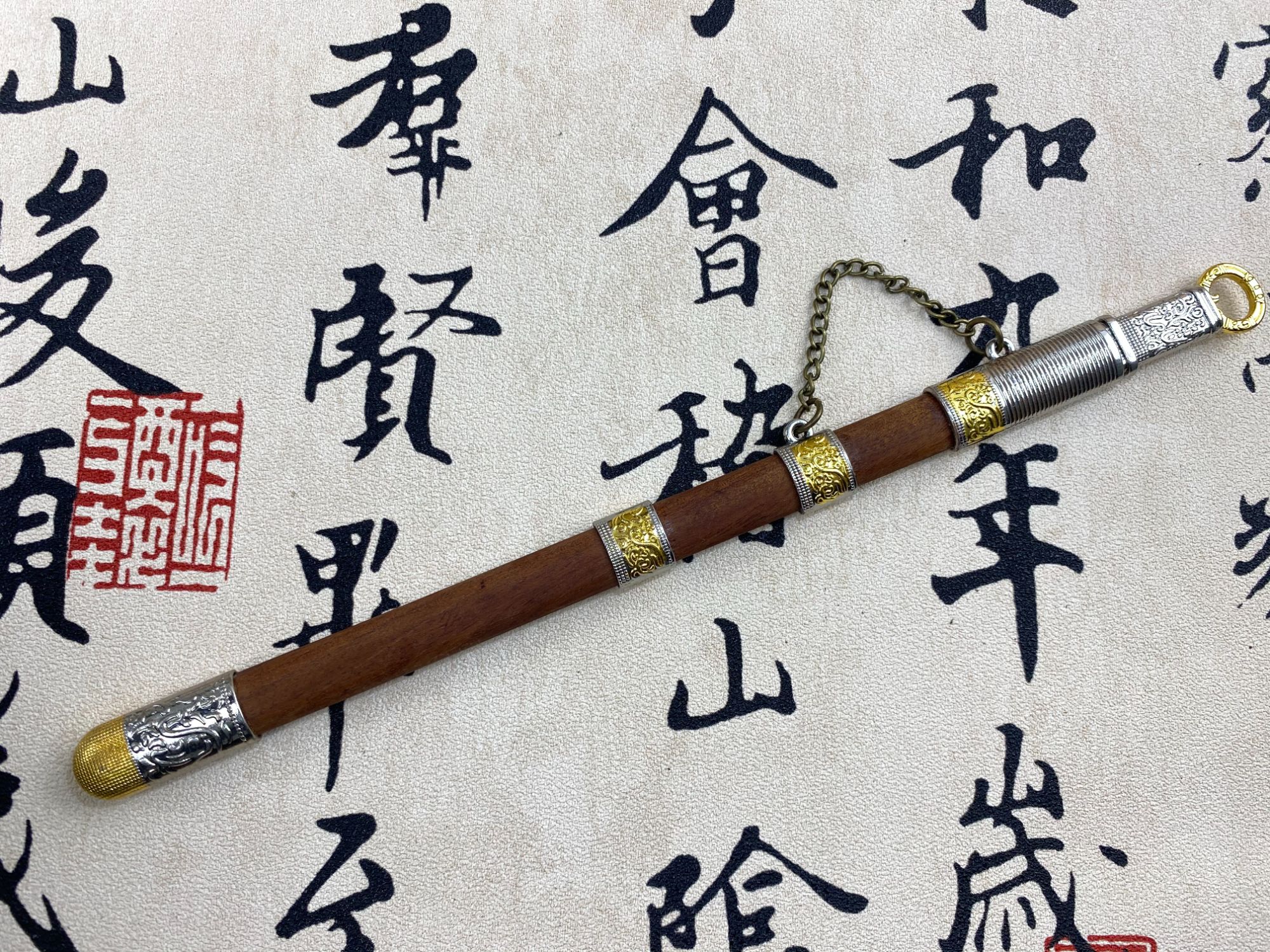 【埋鞘唐刀】龙泉1：4微型工艺品模型摆件（未开刃）