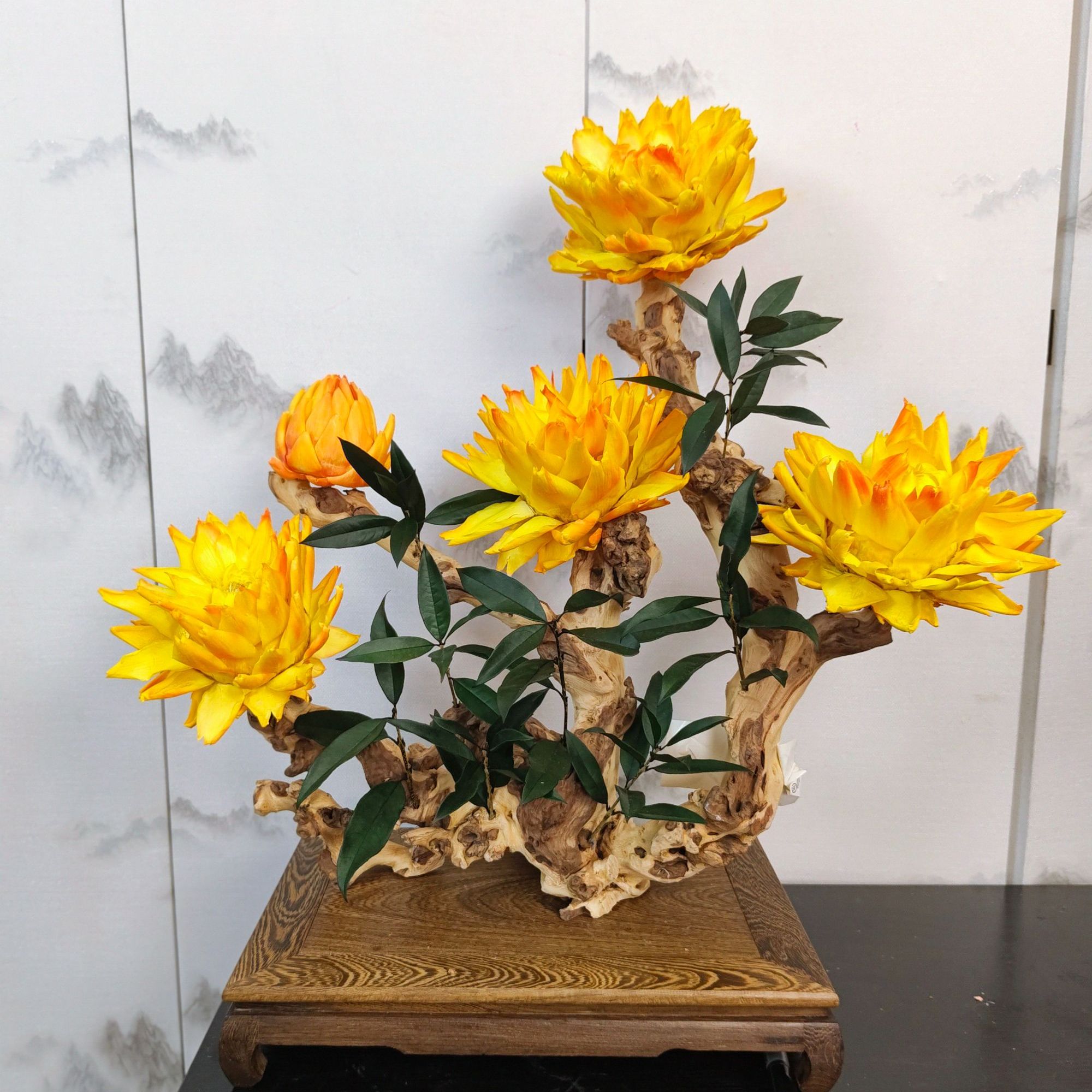 【恭喜发财】永生花家居造景摆件