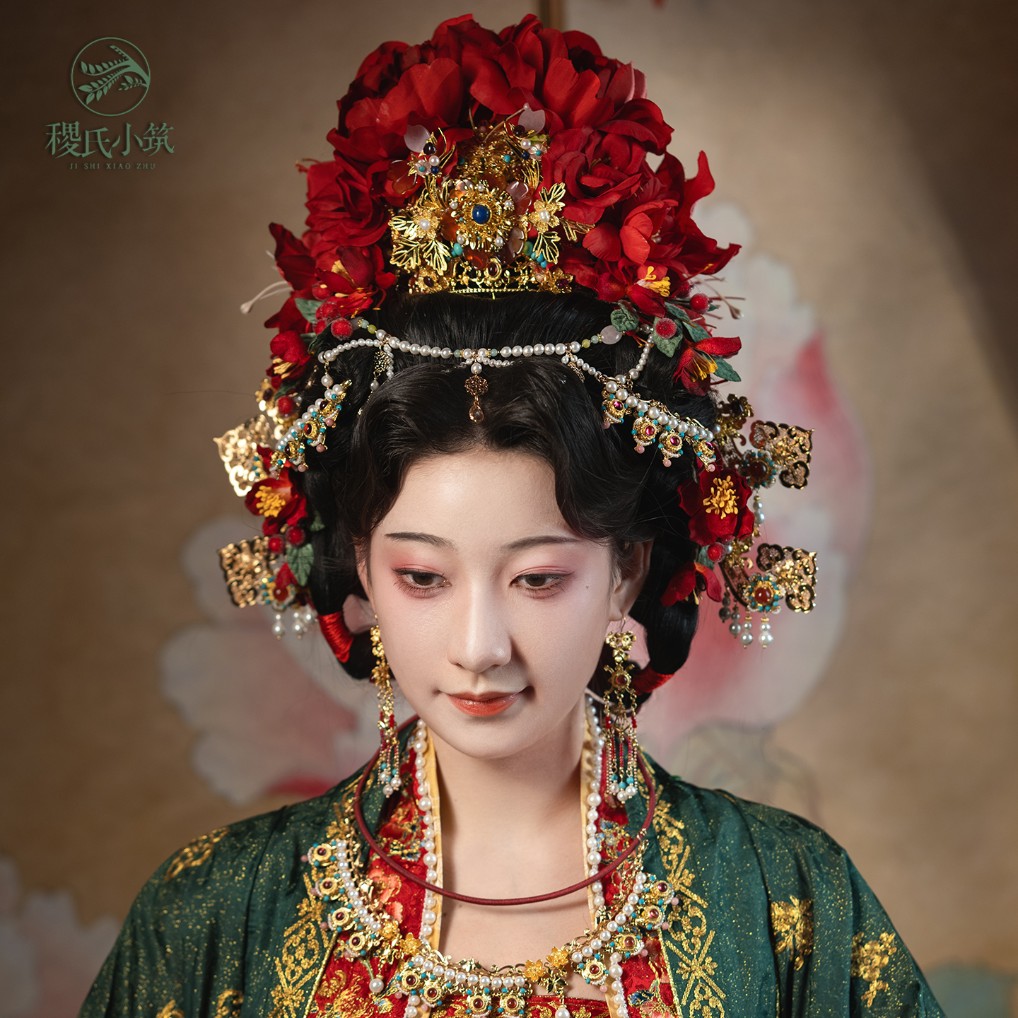 稷氏小筑   红樱   古风发饰发钗古典配饰头饰发冠