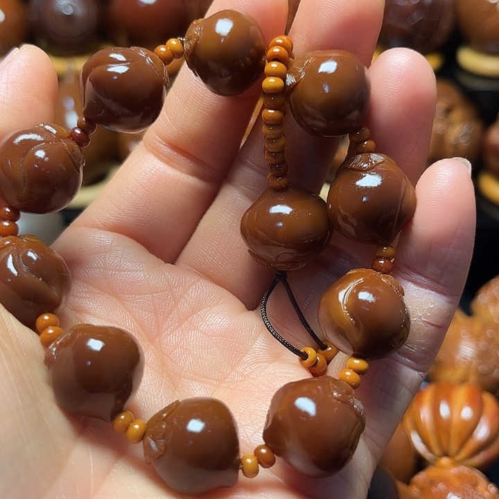 橄榄核手串/手链小，桃