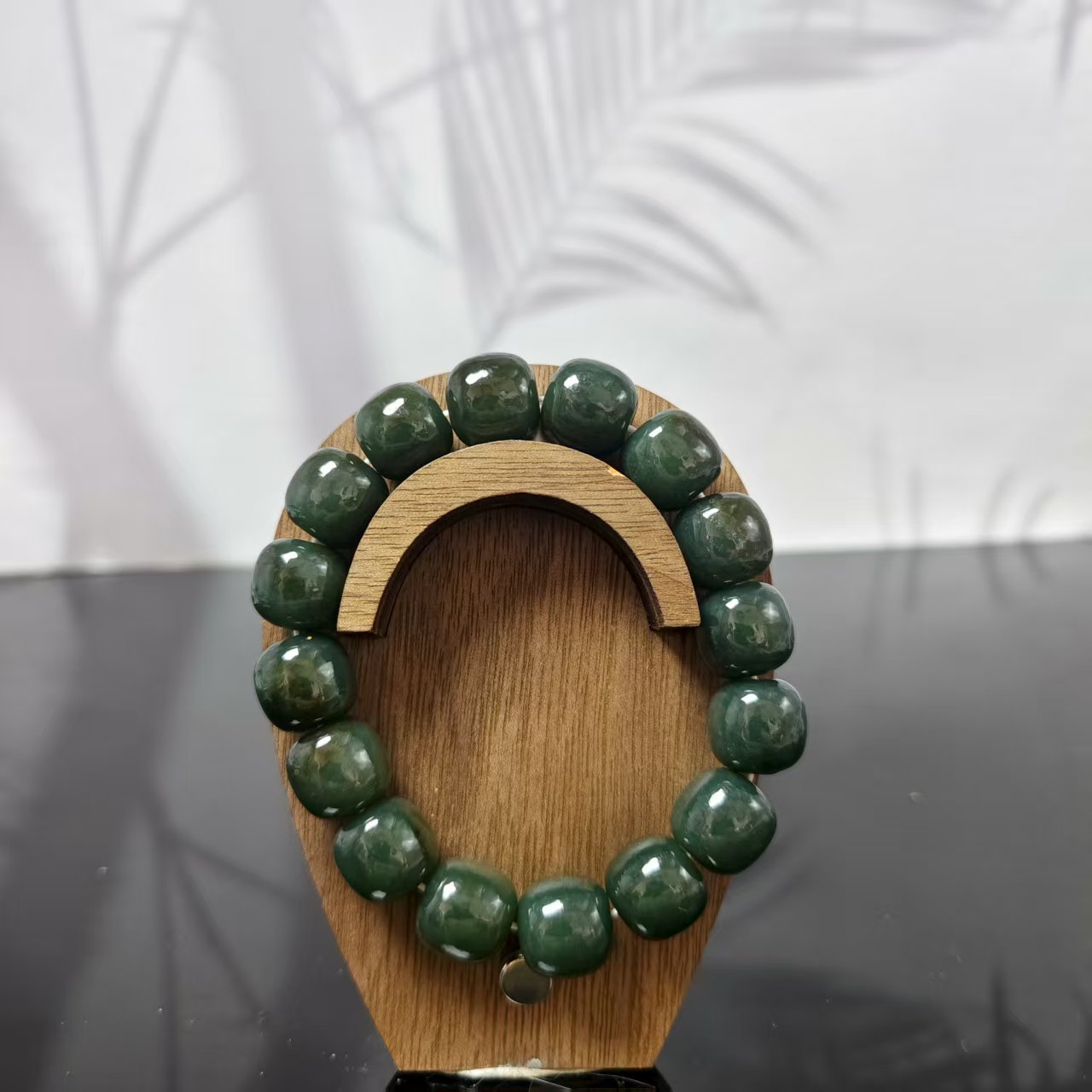 N和田玉且末桶珠手串（卡14）2441