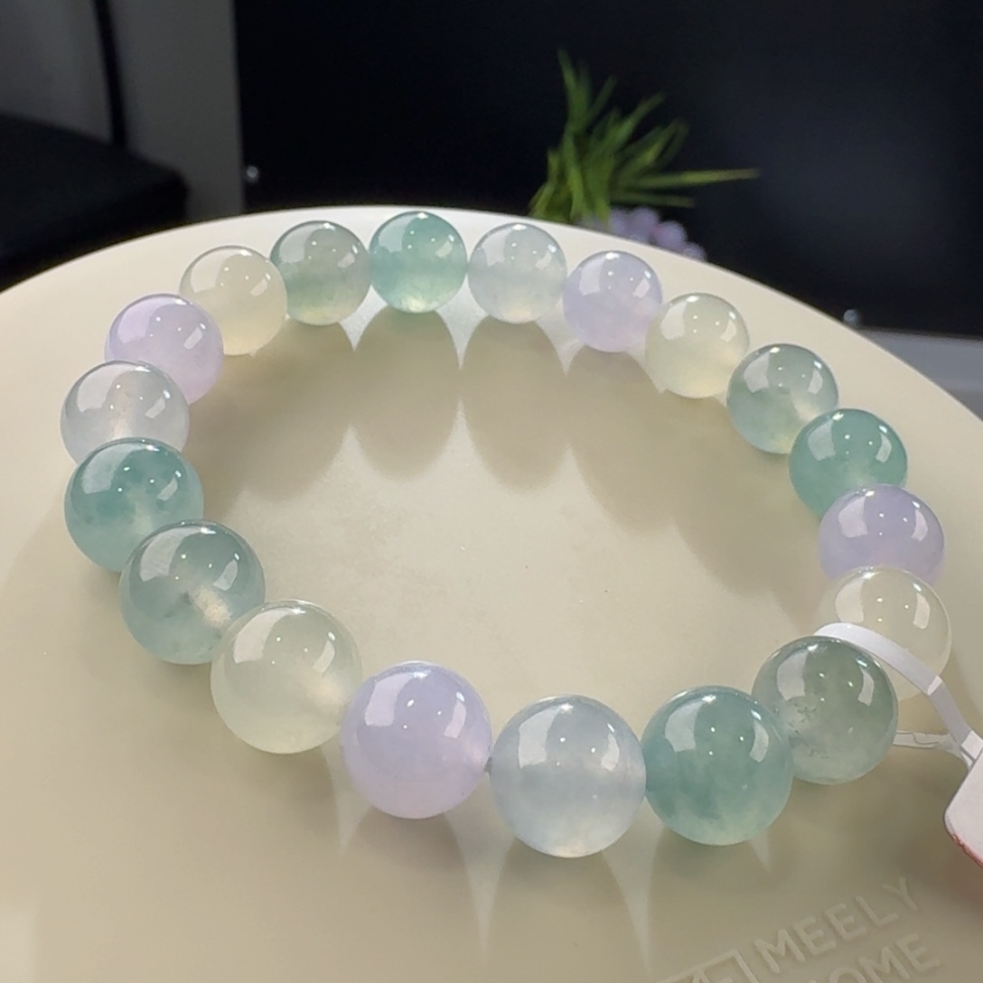 翡翠手链未镶嵌多宝单圈卡10