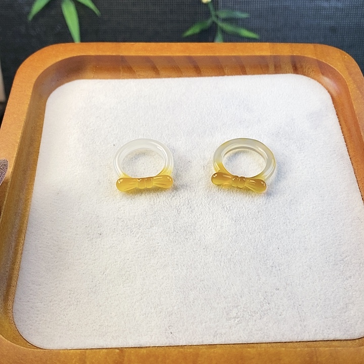 玛瑙/玉髓未镶嵌戒指