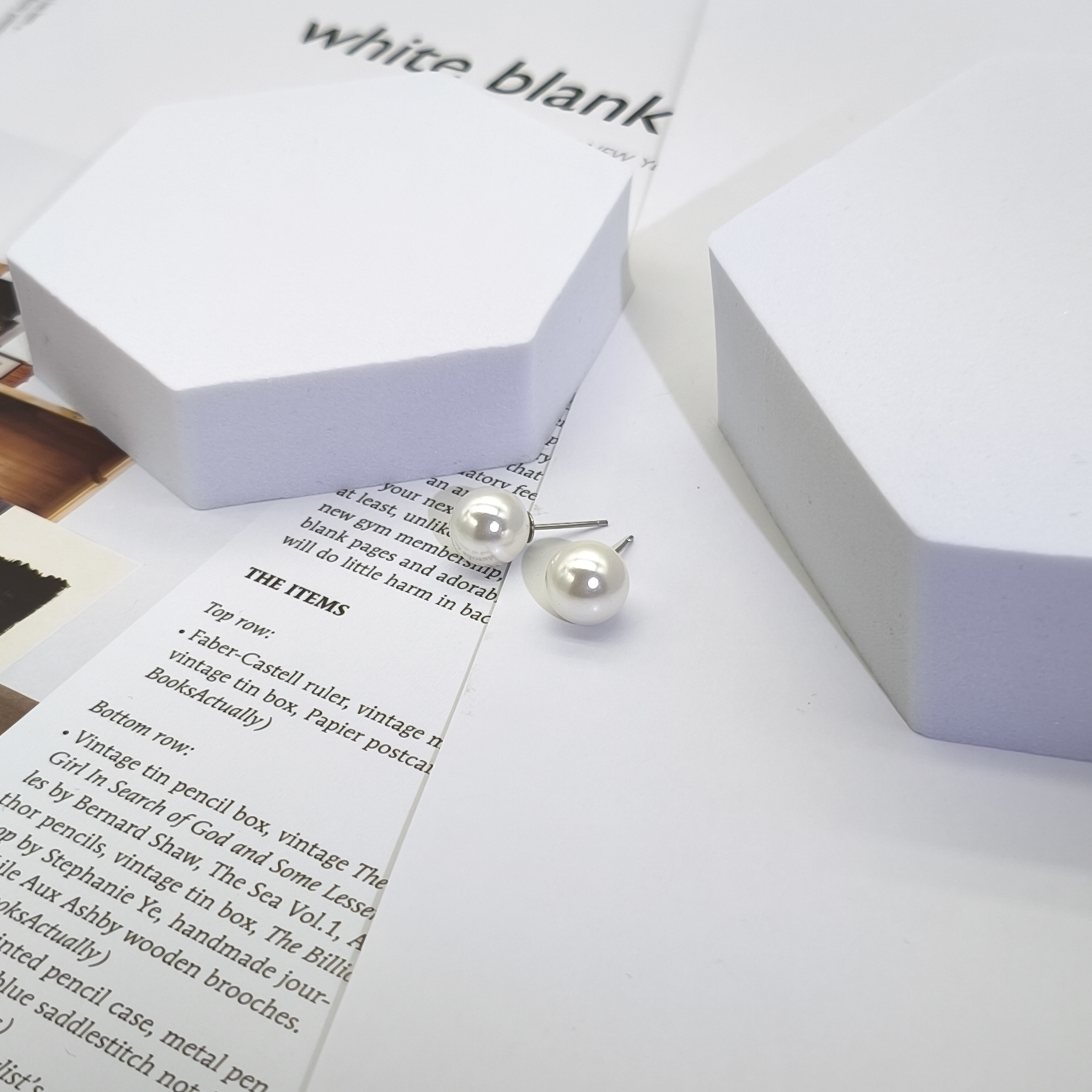 【新粉每人亏一单】925银针8mm正圆百搭耳钉贝珠