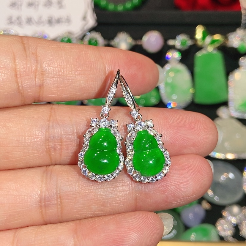 【闪购商品】未镶嵌翡翠耳饰天然翡翠