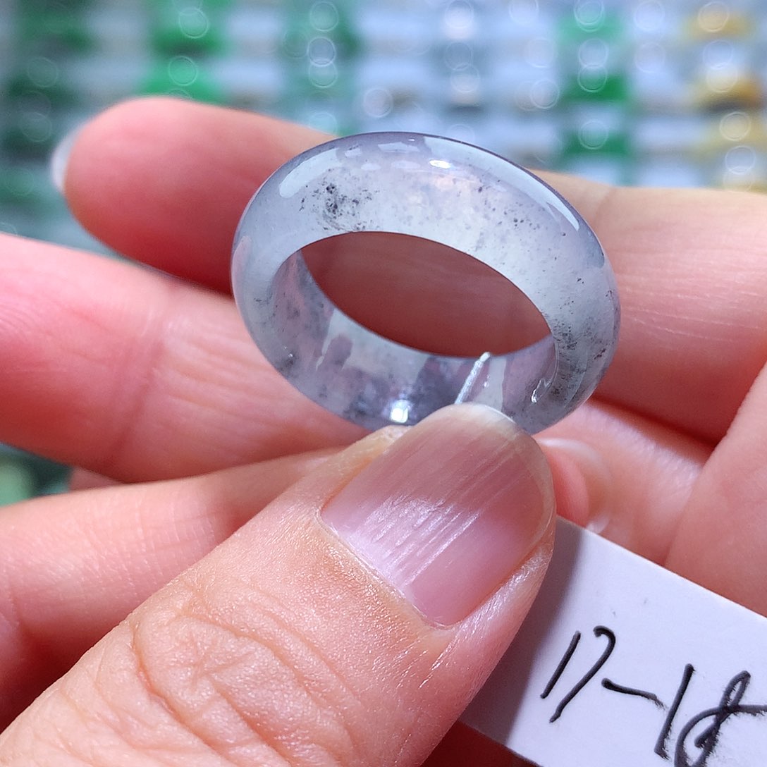 翡翠戒指未镶嵌17-18号