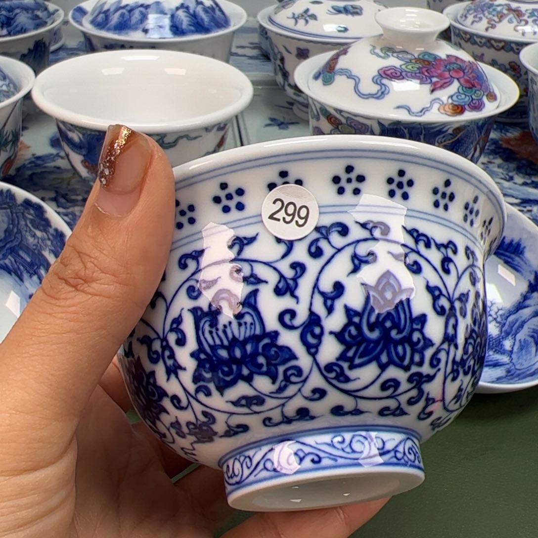 杯沙沙手工手绘茶具299