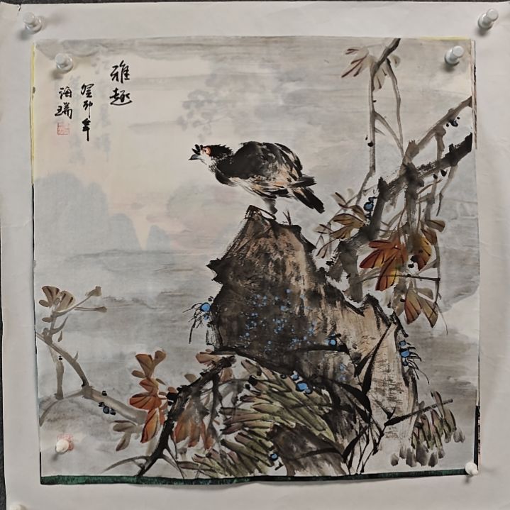 国画贾海瑞老师现场定制