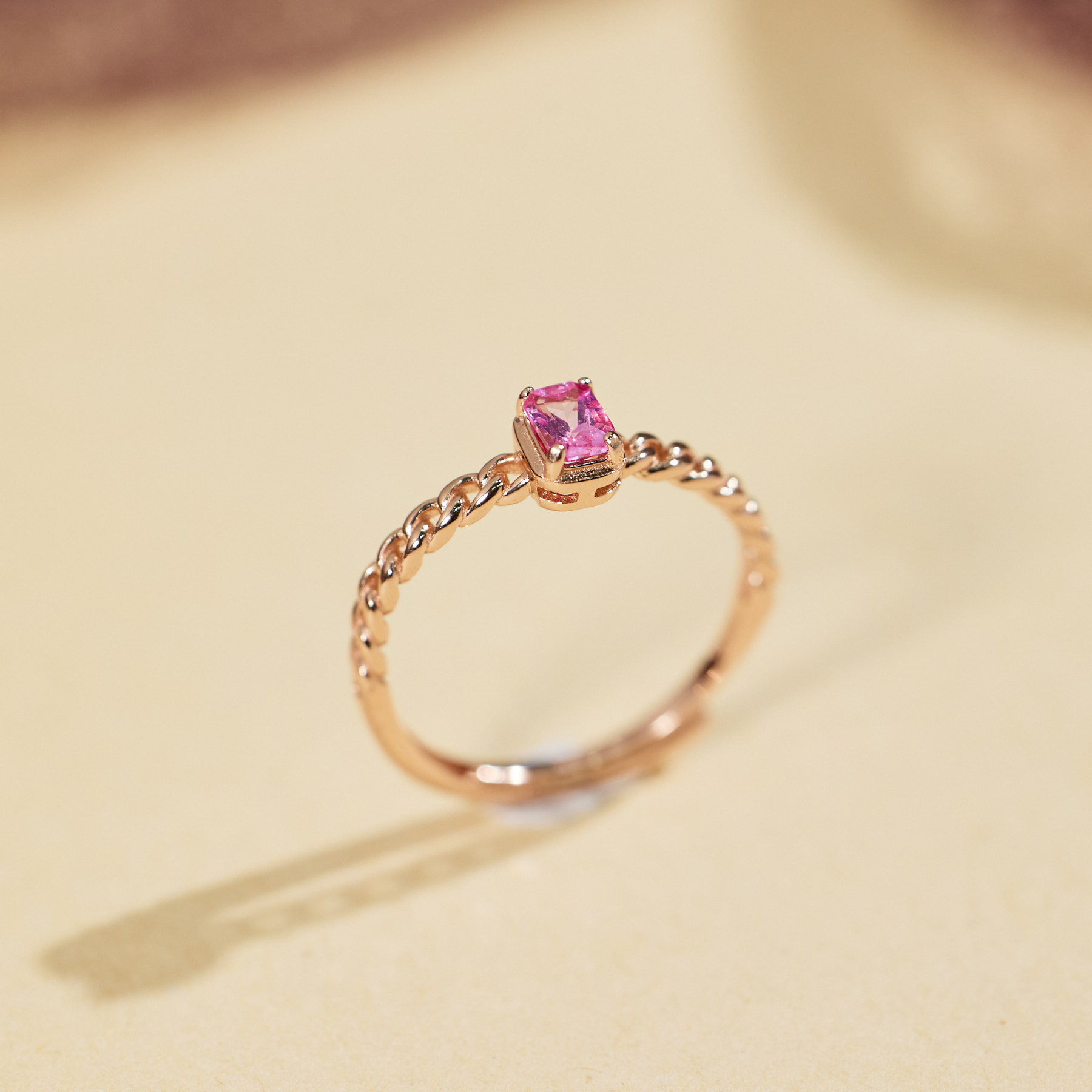 【玉峰珠宝丨安娜严选】彩蓝宝戒指S925银【E8835】多样性发一