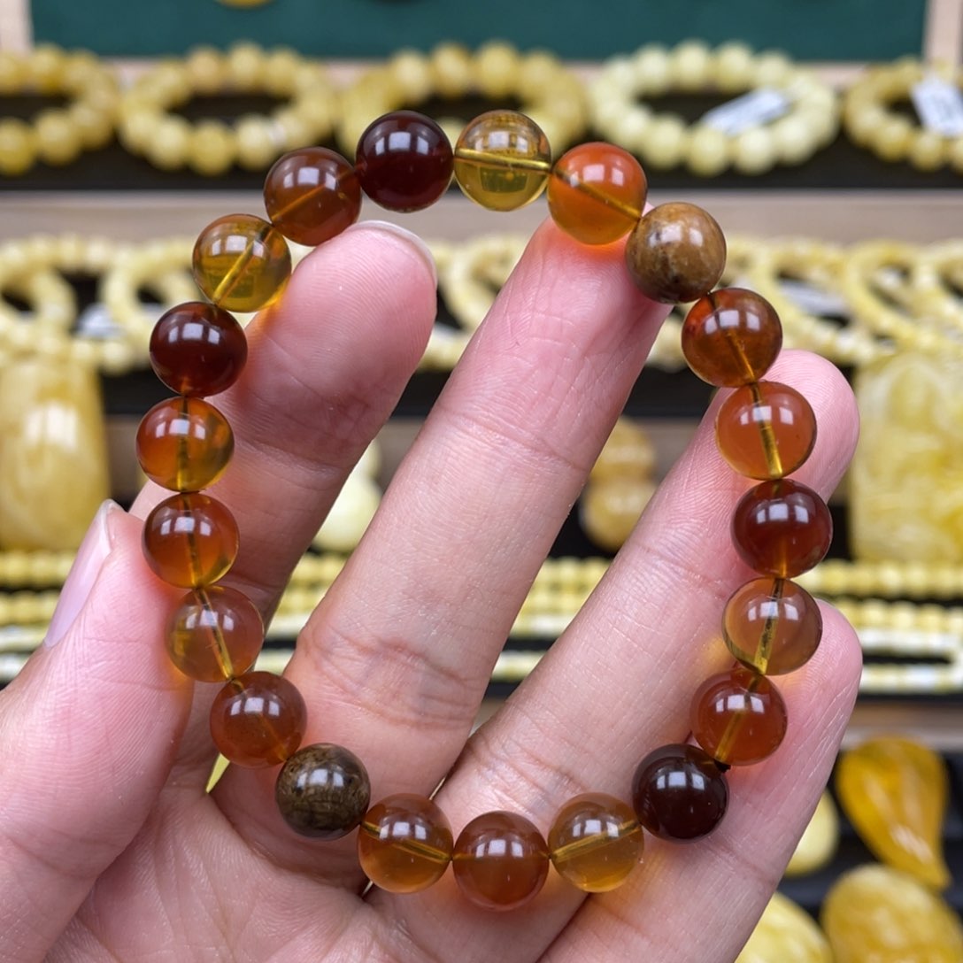 琥珀裸石未镶嵌琥珀蜜蜡