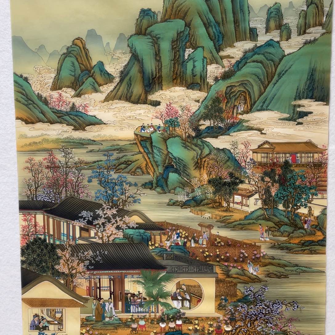 晶***国画工笔人物画作品欣赏