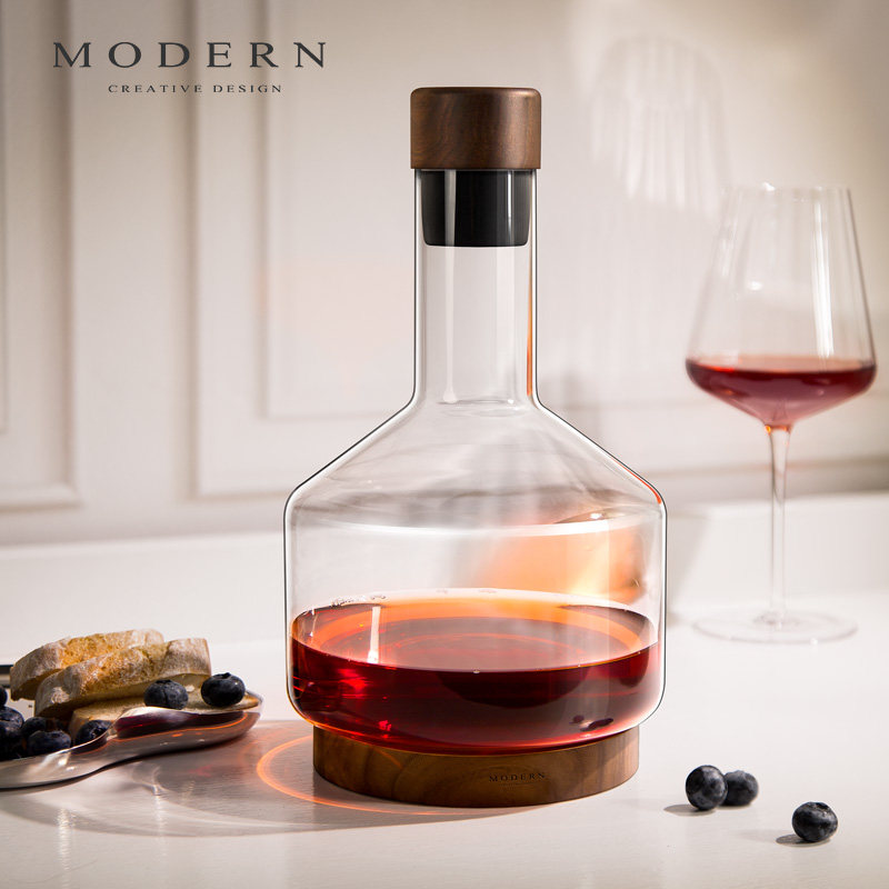 摩登MODERN轻奢醒酒器水晶玻璃家用红酒分酒器冷水瓶摆件乔迁礼品