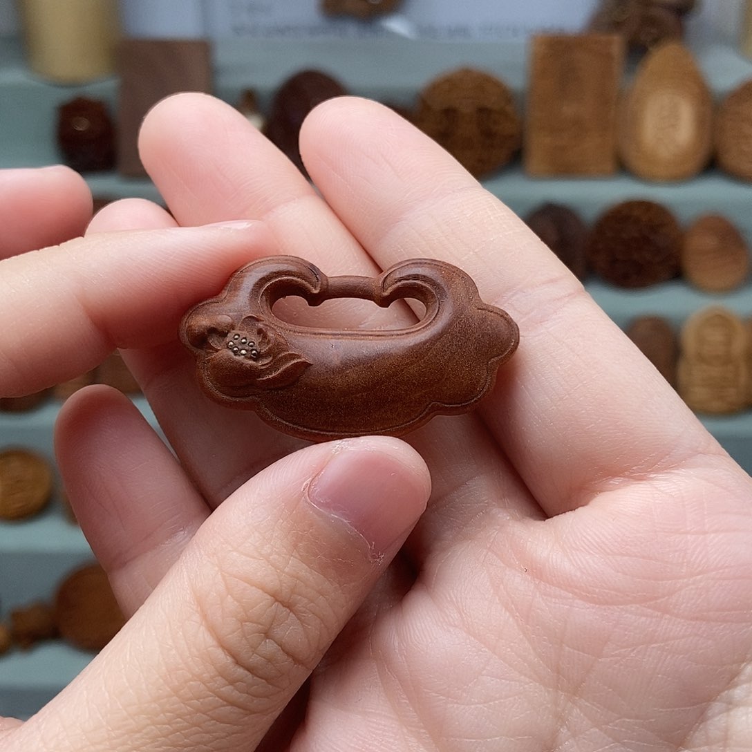 檀香木无事牌默认微瑕