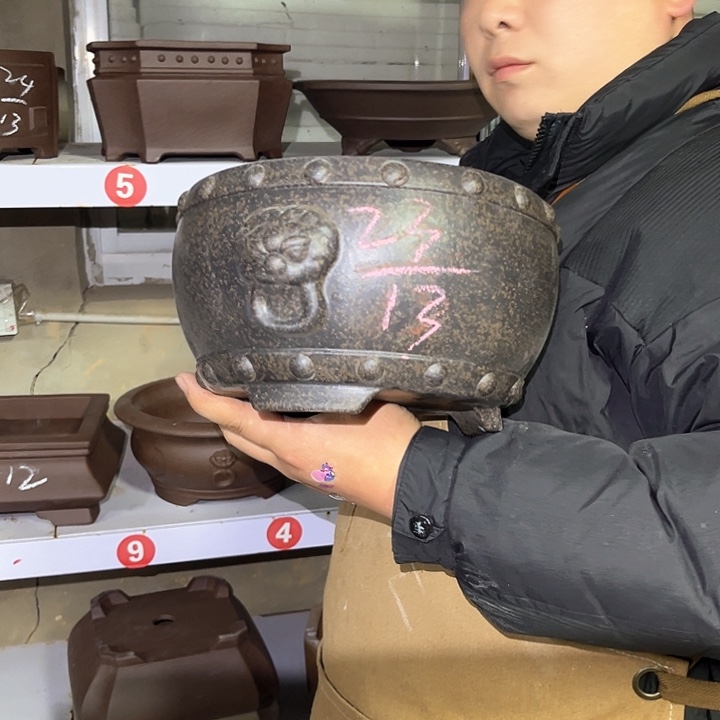 紫砂花盆紫砂等传统