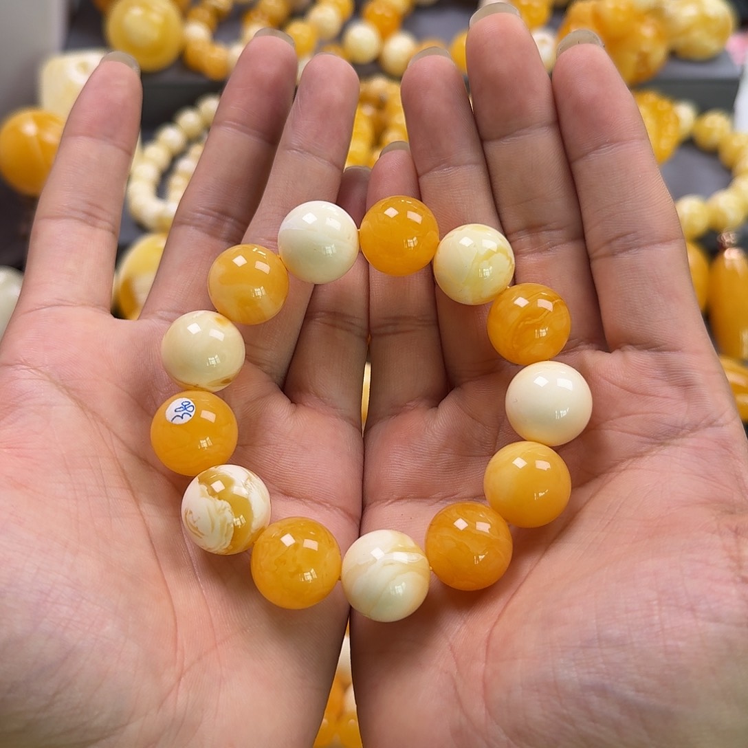 琥珀珠宝奇石未镶嵌17mm