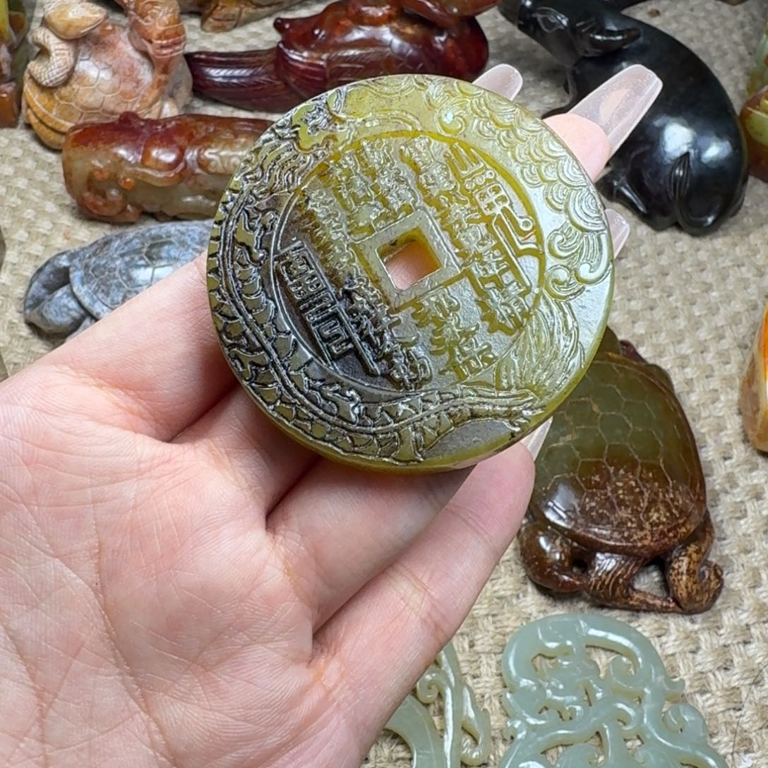 白玉菩提吊坠挂件