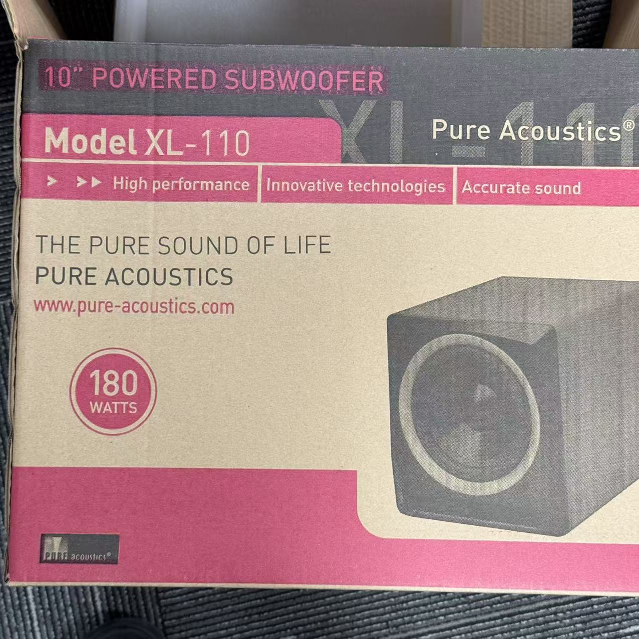 99新  【按照主播讲解拍】Pure Acoustics XL-110 10英寸有源低音炮