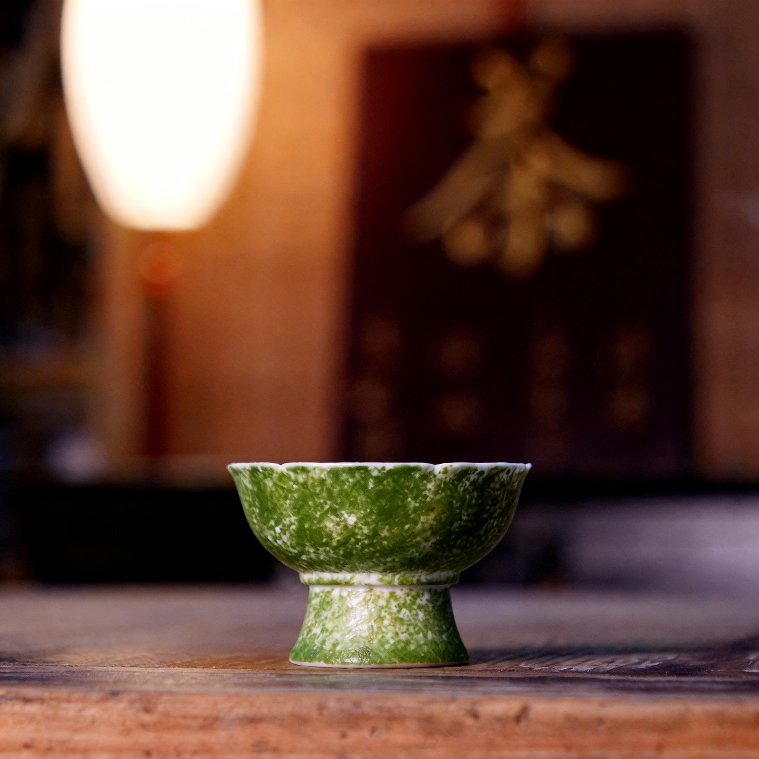 山水印记【青竹高足主人杯】焦糖釉高温陶瓷纯手绘品茗杯主人杯