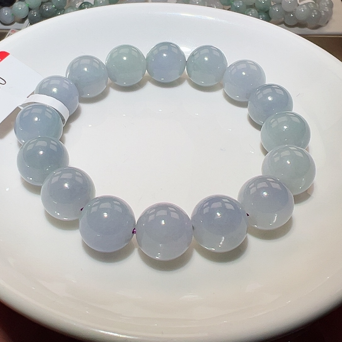 翡翠手链未镶嵌天然翡翠