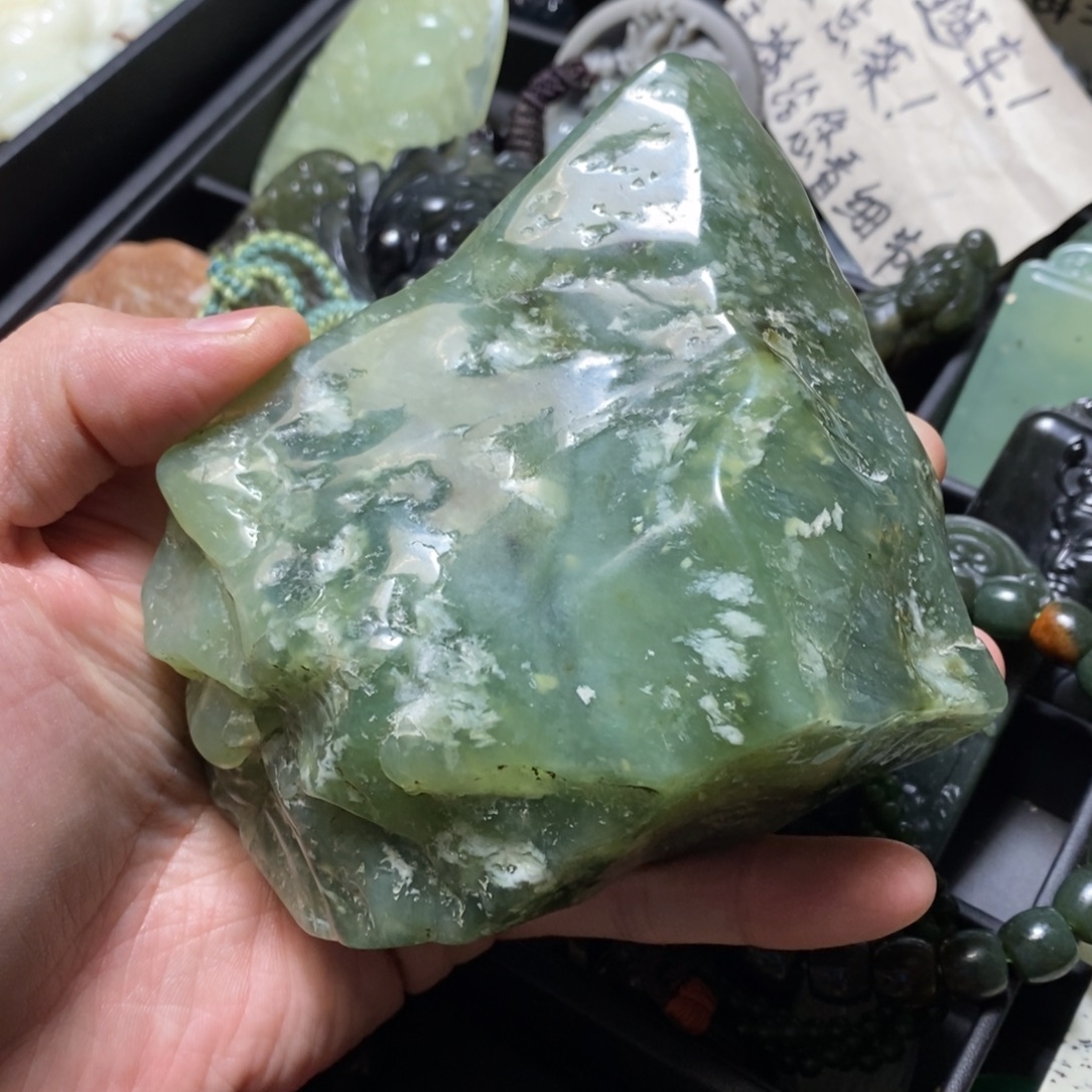 蛇纹石玉未镶嵌颈饰不退不换