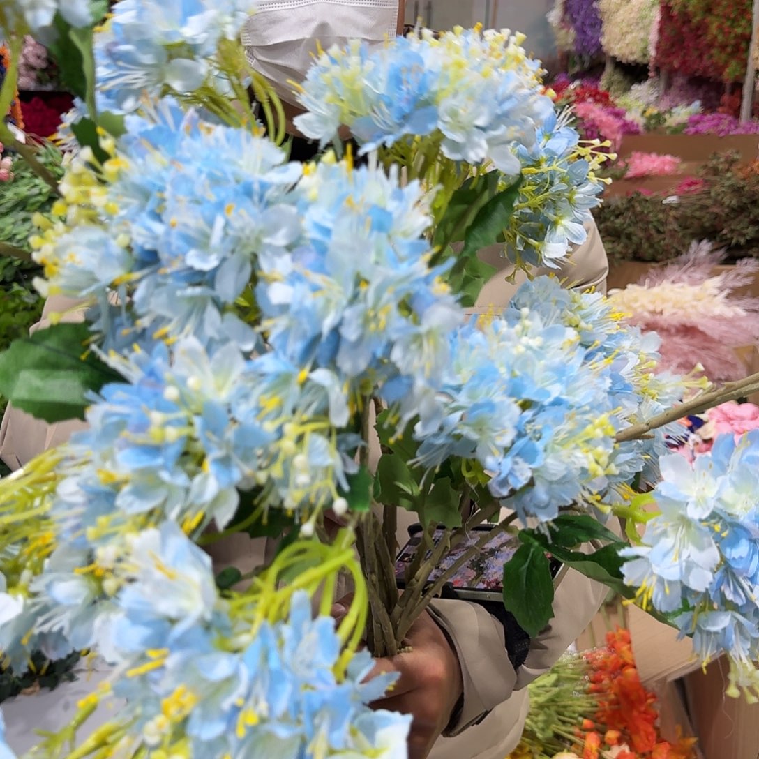 556号蓝色两头绣球10支