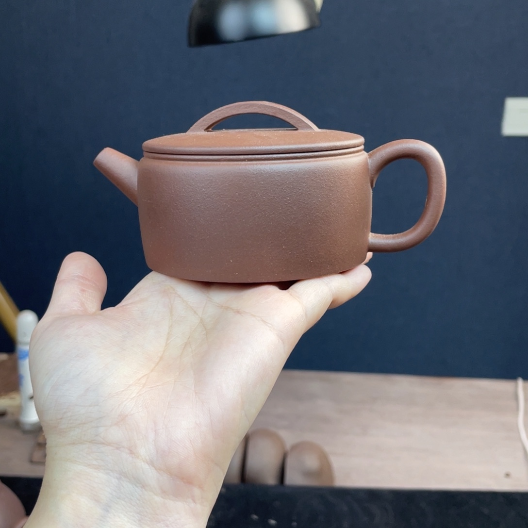 茶壶紫砂半手工羊角山汉瓦200cc