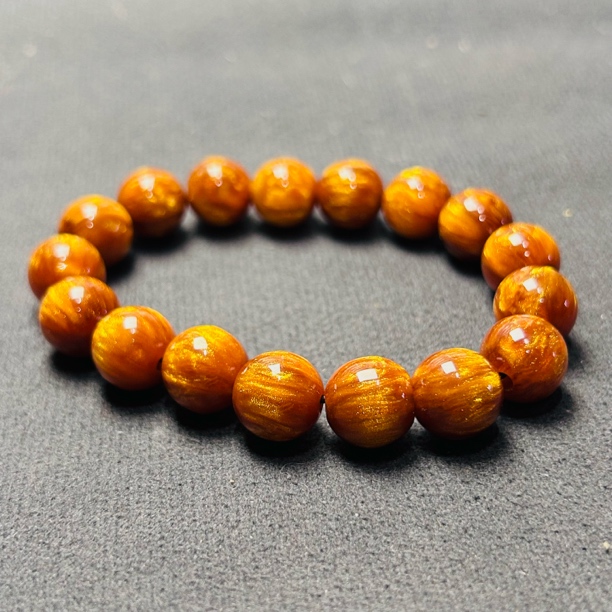 （亏米清仓）约12mm金丝海柳楠木佛珠