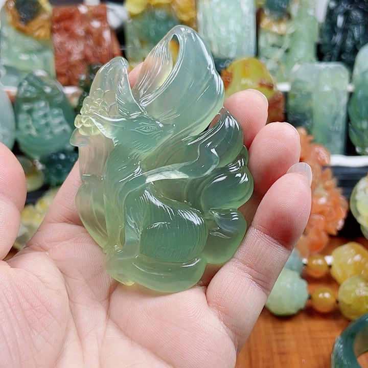 蛇纹石玉未镶嵌挂件