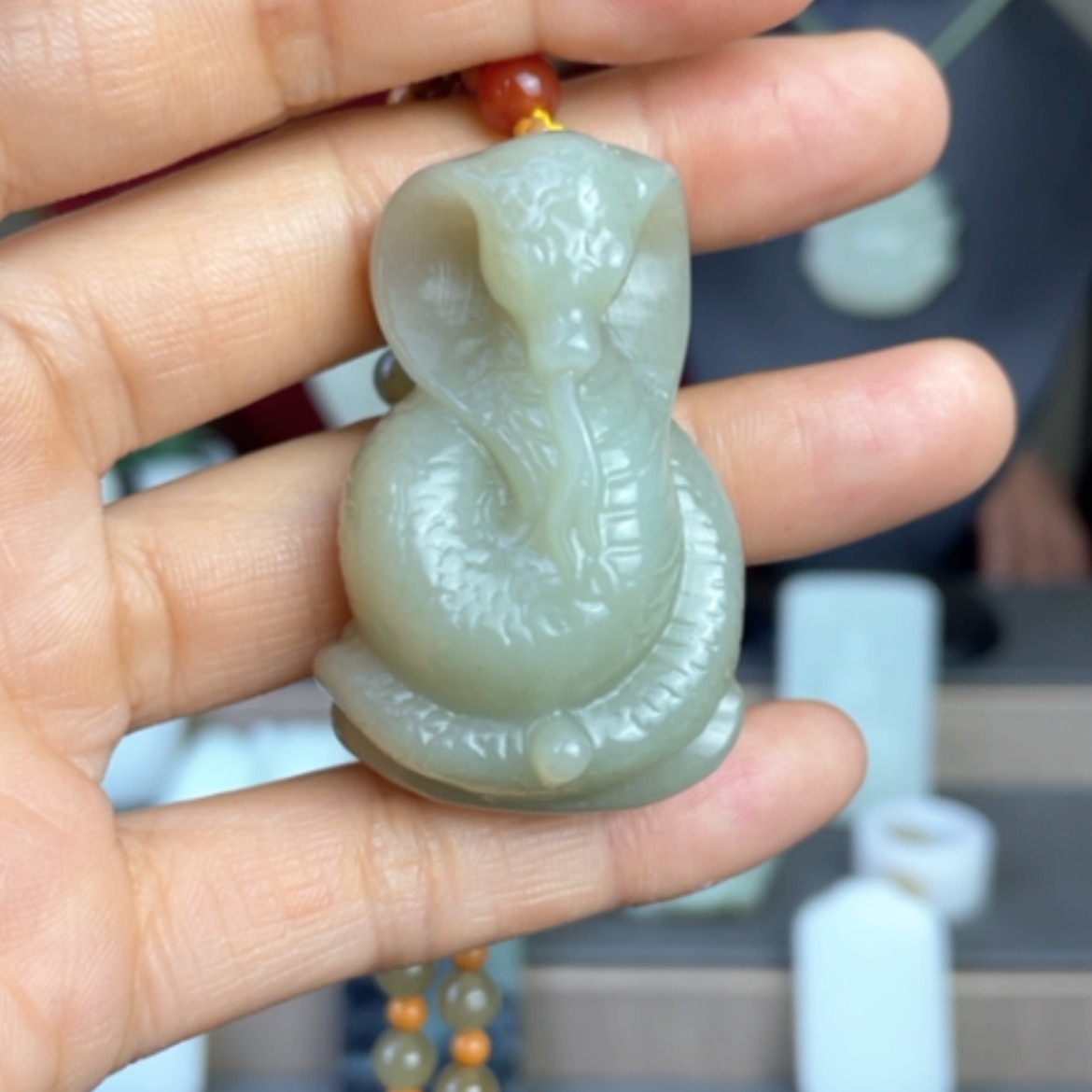 【闪购商品】和田玉颈饰未镶嵌用****5