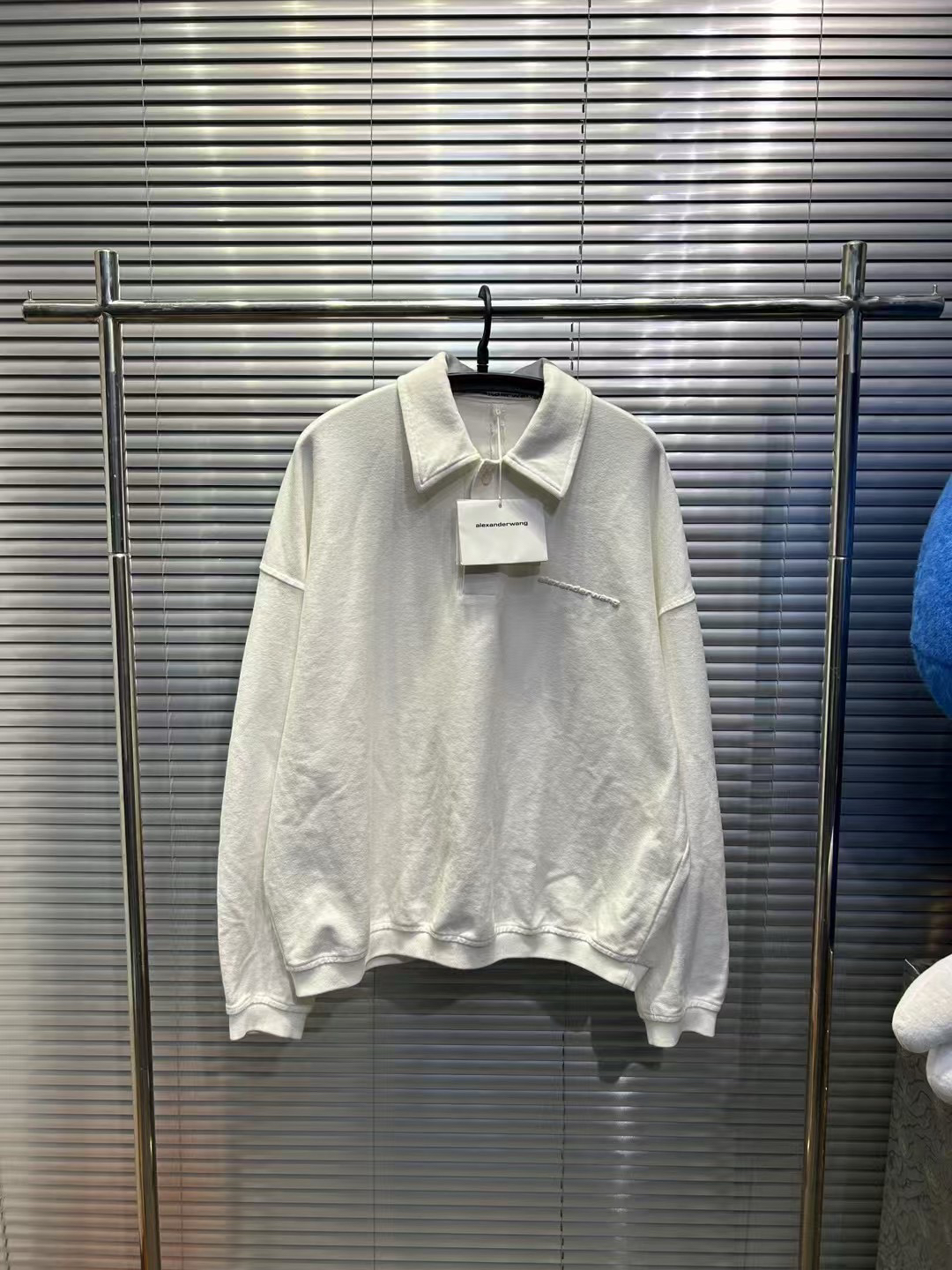 全新未使用 Alexander McQueen/亚历山大·麦昆 白色卫衣 xs码