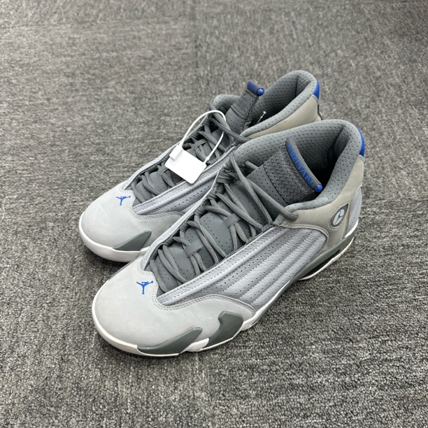 44.5码  95新无盒  aj14灰蓝  球鞋