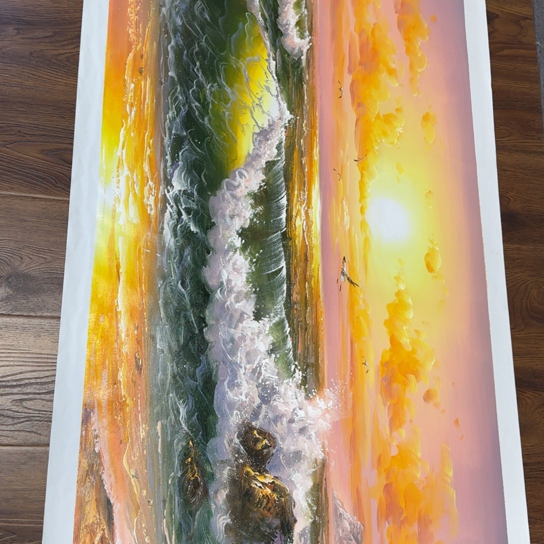 油画我是一只小小鸟地域鬼