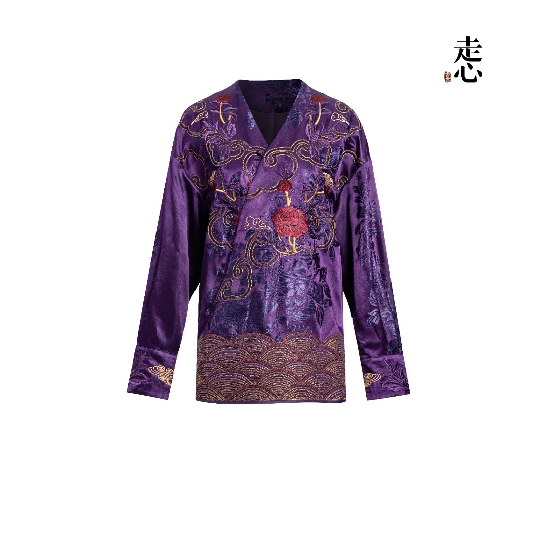 【香云走心】年年有鱼紫 衬衫24ZCS5200