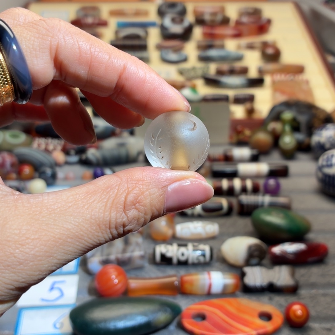 平***海玛瑙/玉髓合金颈饰