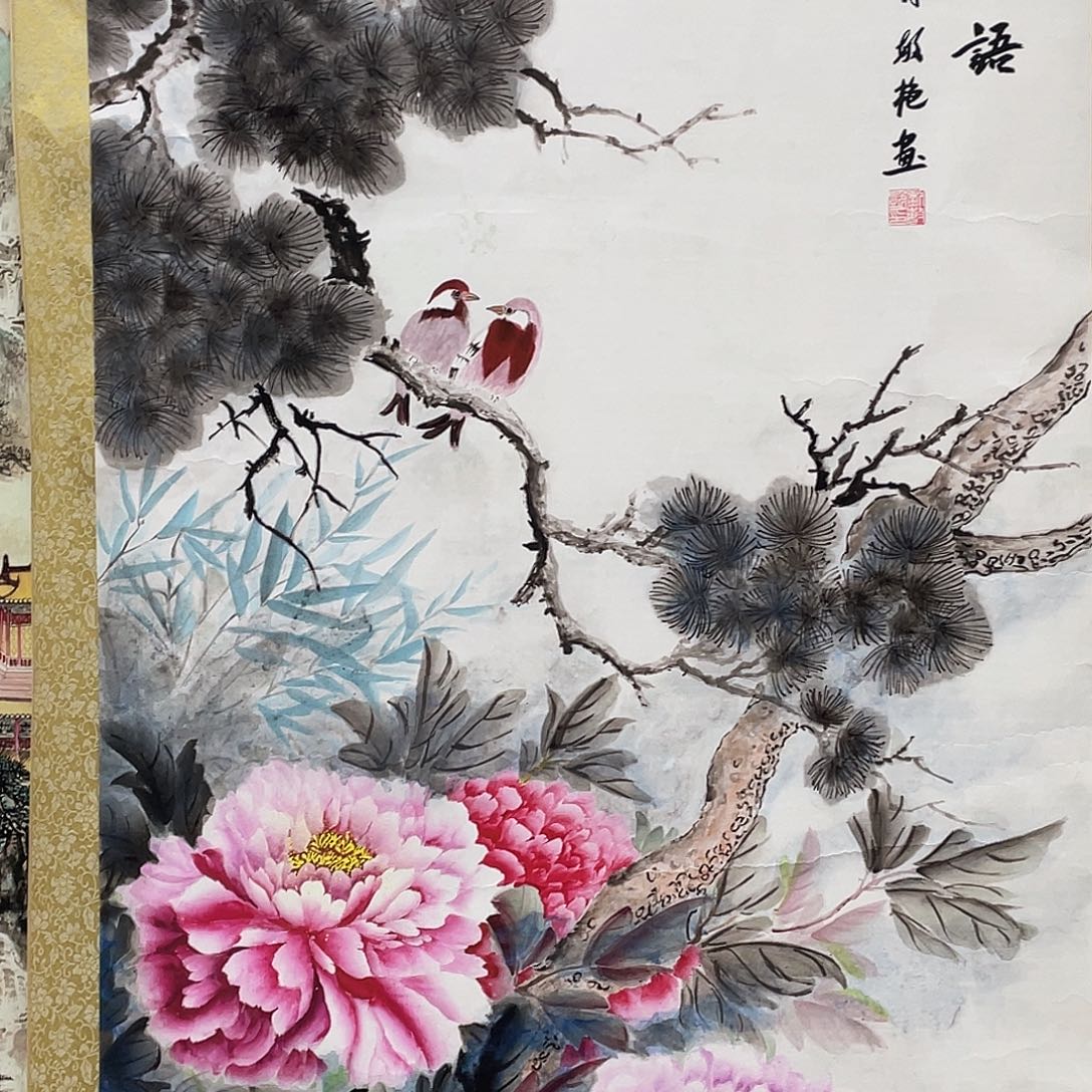 国画老师手笔手绘作品y