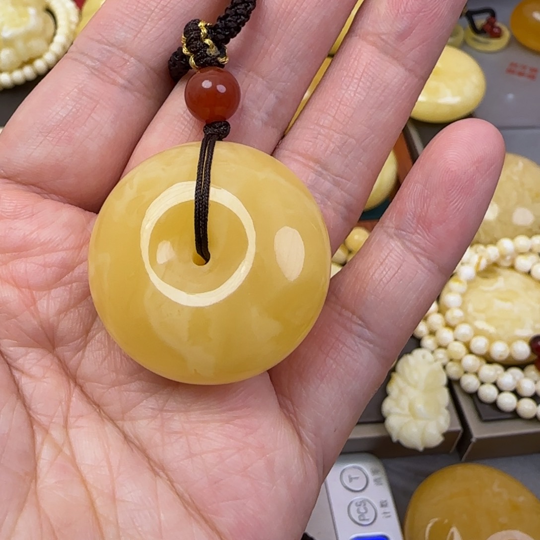 蜜蜡颈饰未镶嵌天然蜜蜡