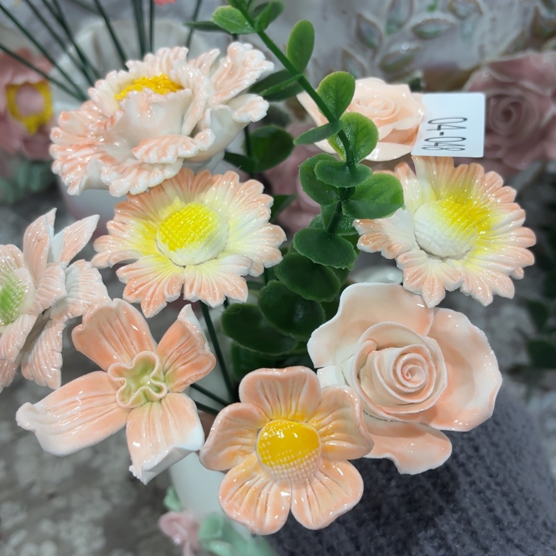 陶瓷花，拍满20发货，退款拉黑，448